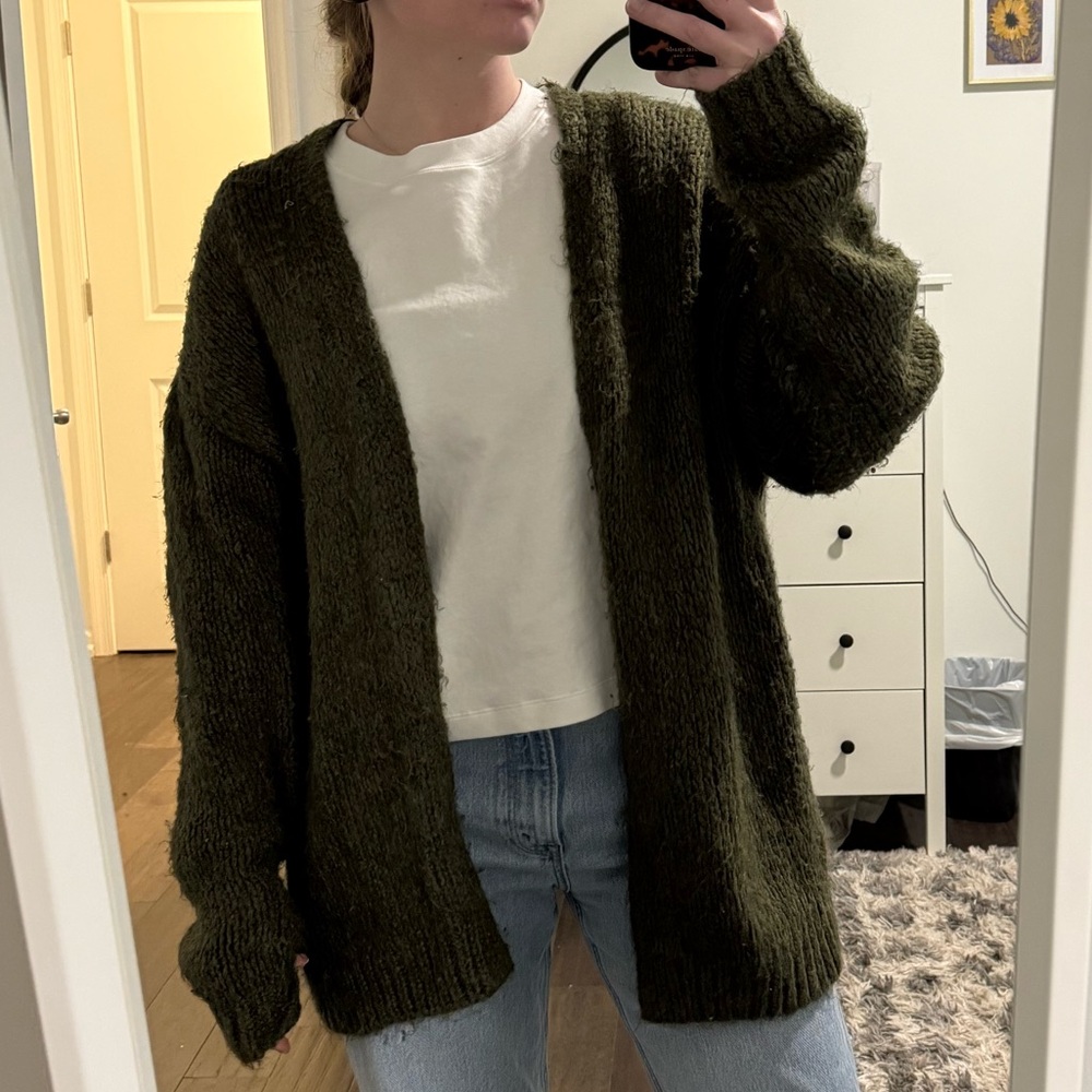 Urban Outfitters Dark Green Cardigan